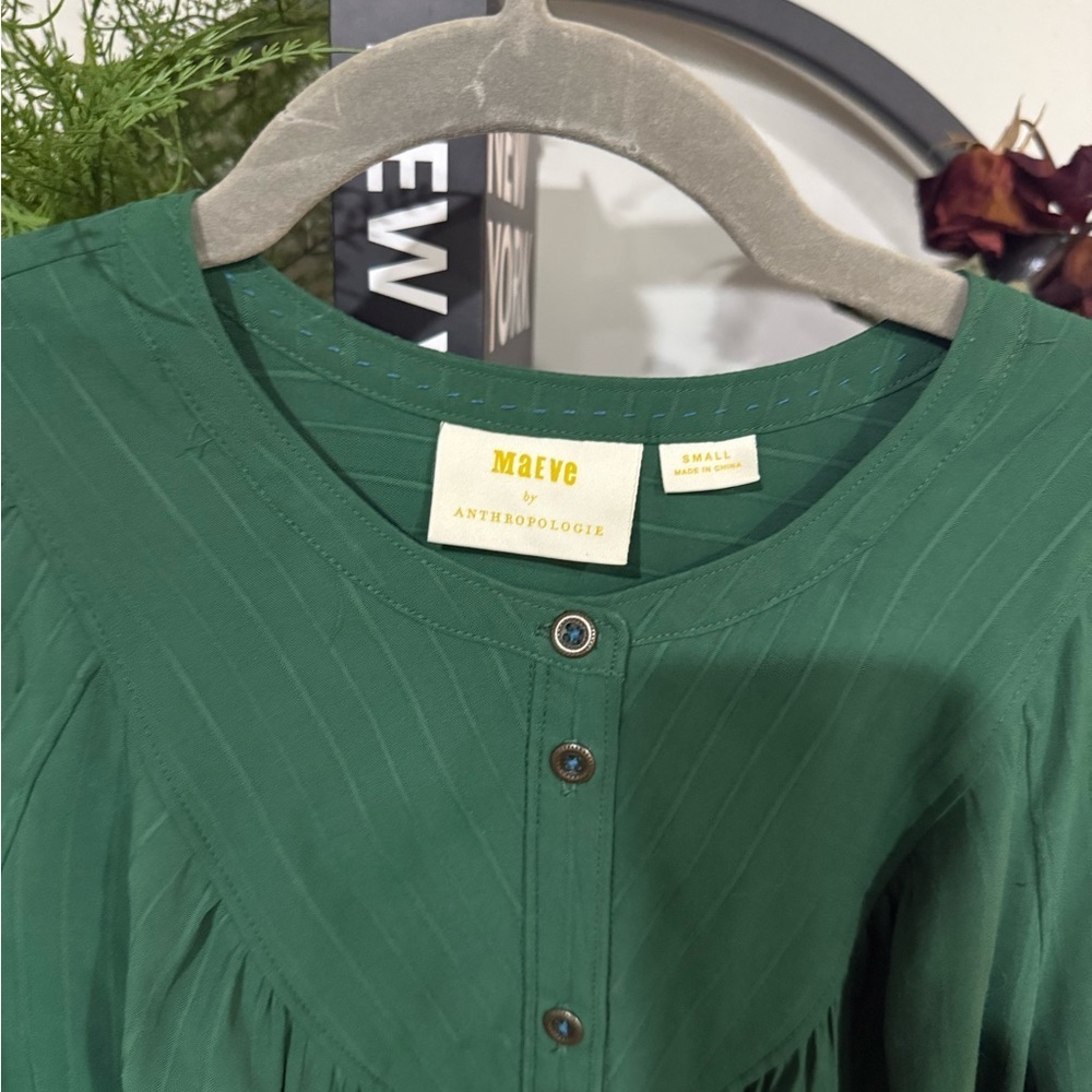 Anthropologie Maeve Avignon Buttondown Blouse size small - Picture 5 of 10